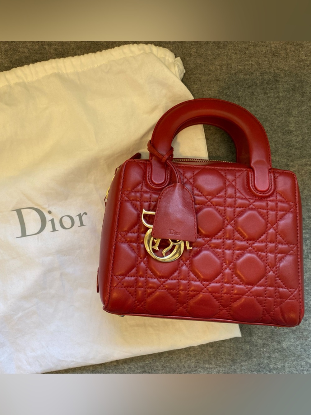 Dior lady dior lambskin bag